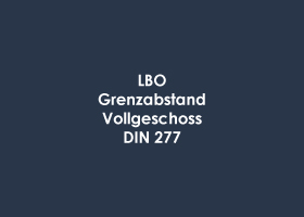 LBO, Grenzabstand, DIN277
